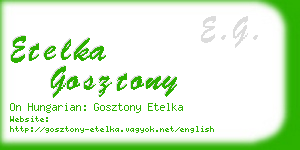 etelka gosztony business card